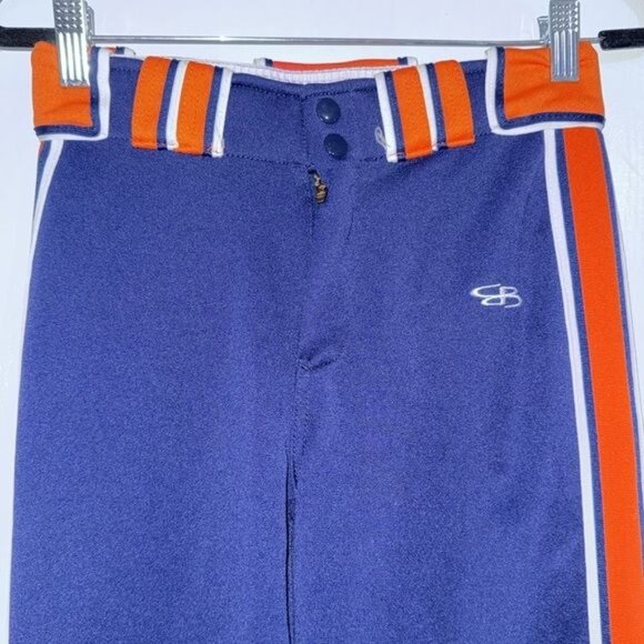 Boombah Youth Baseball Pants Blue/Orange Size 26 - Picture 2 of 8